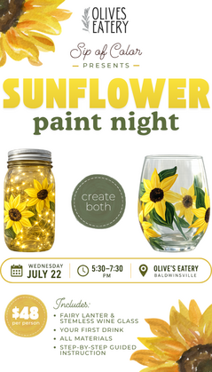 Wine Wednesday &mdash; Sunflower Paint & Sip